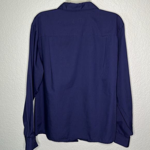 Sue Patrick Austin Women’s Blue Button Down Shirt 16 - Picture 5 of 8